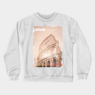 Vintage Rome Poster | Places of the World Crewneck Sweatshirt